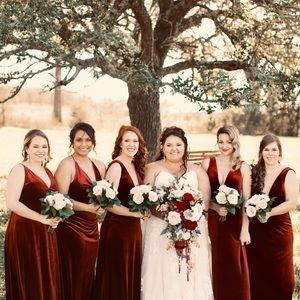 Size 12 Jenny Yoo bridesmaid dress. Only worn once. Altered for height 5’1”.